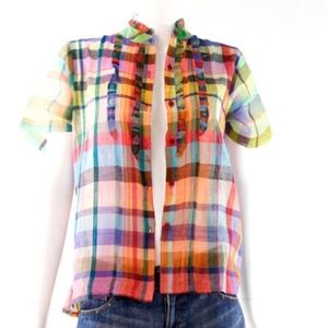VTG 70's Rare ZODIAC India Cotton Gauze Blouse
